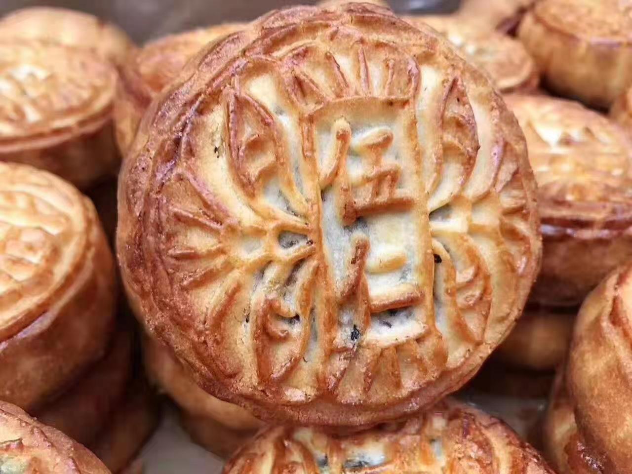 三丰蜜酥五仁老月饼8.5斤/箱40块中秋月饼整箱批发