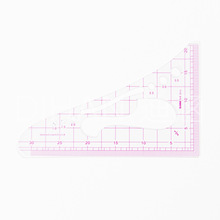 迪涵/DIHAN 3512多功能1/2比例尺三角板 日本文化三角尺 缩图尺