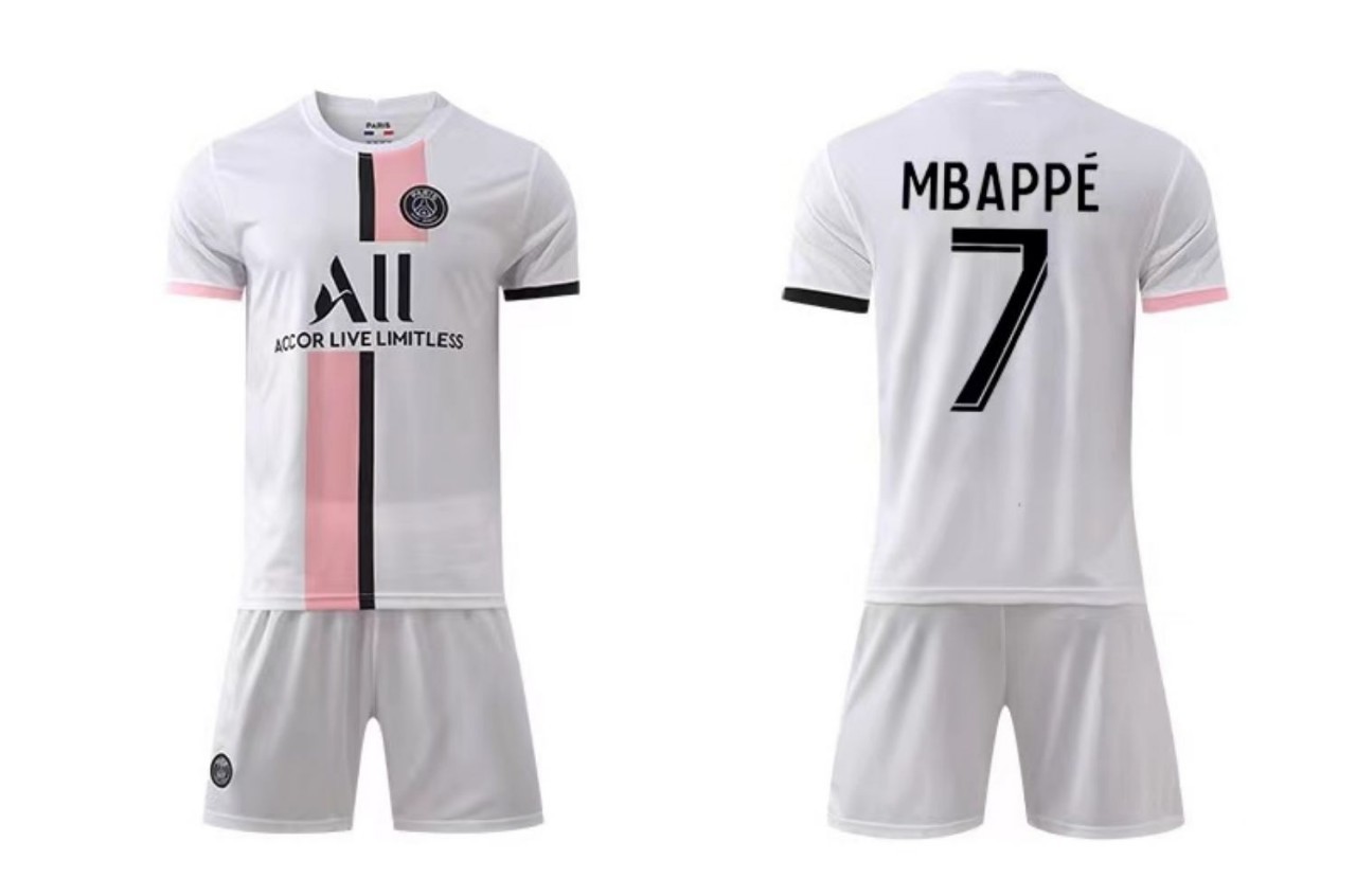 巴黎圣日耳曼球衣内马尔儿童足球服套装男比赛队服梅西30号训练服
