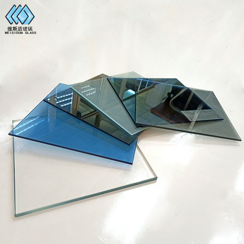 高透光钢化玻璃彩色隔音幕墙超白玻茶玻灰玻蓝玻绿玻异形钢化玻璃
