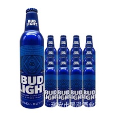 平行贸易BUD LIGHT蓝铝瓶 百德威特啤酒 百德威 啤酒473ml*24瓶