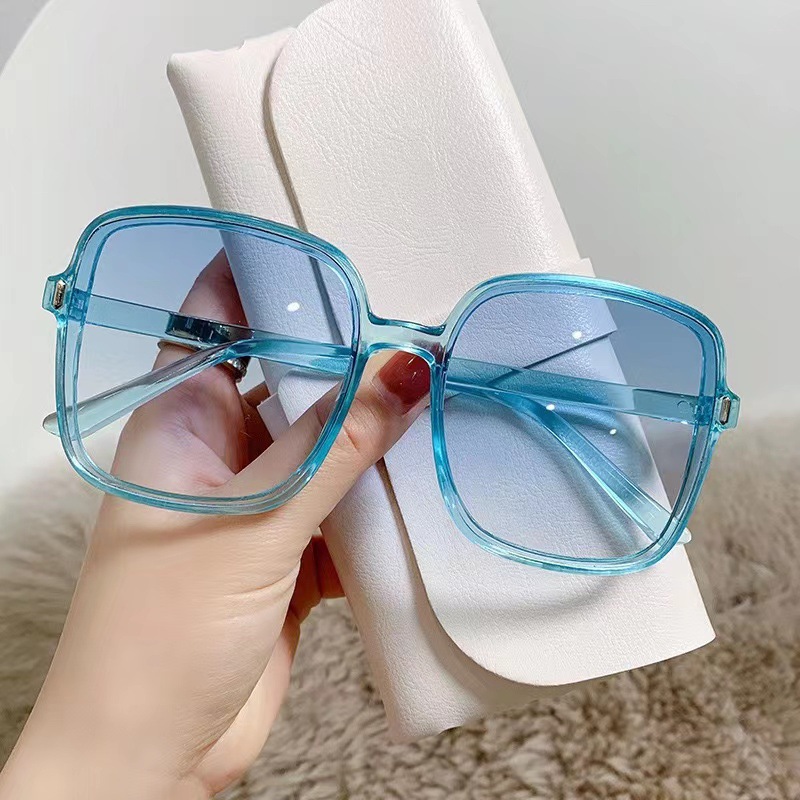 Box to Make Big Face Thin-Looked Sunglasses Women's Uv Protection New Trendy Men's Korean-Style Glasses Street Shooting Ins Sun-Resistant Sunglasses