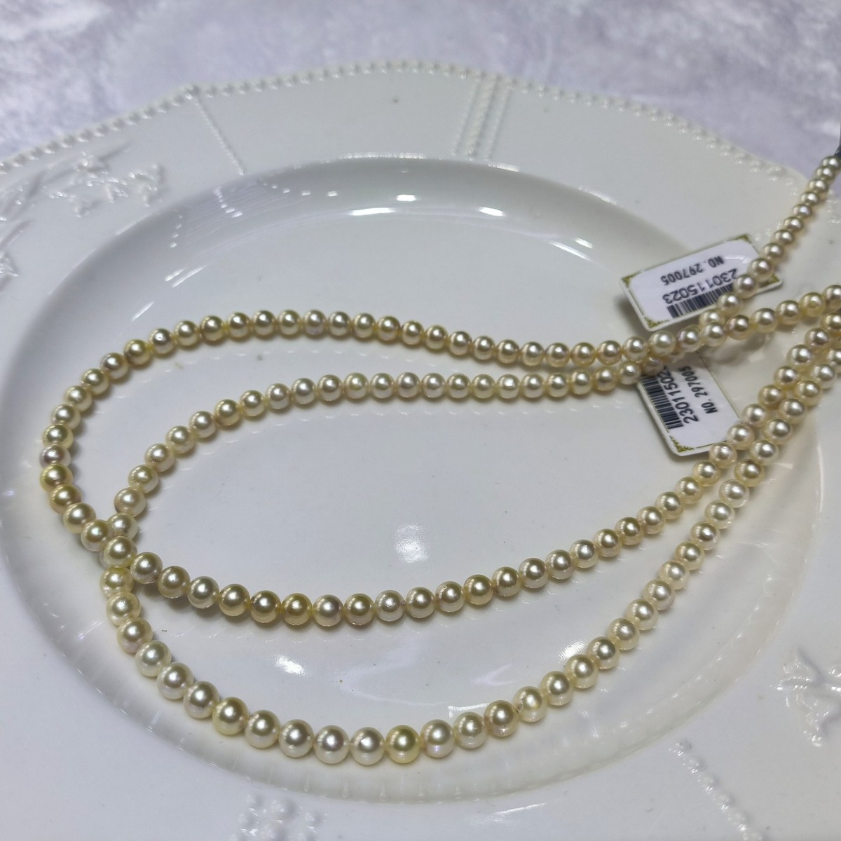 5mm日本akoya海水珍珠项链羽皇金色baby珠链正圆极强光诸暨-阿里巴巴