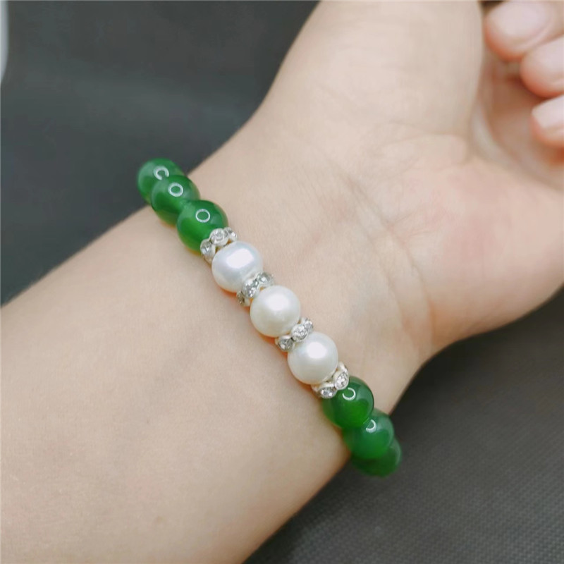 爆款蓝精灵手链 佛珠波罗的海蜜蜡二代老蜡手串变色手持打光变色