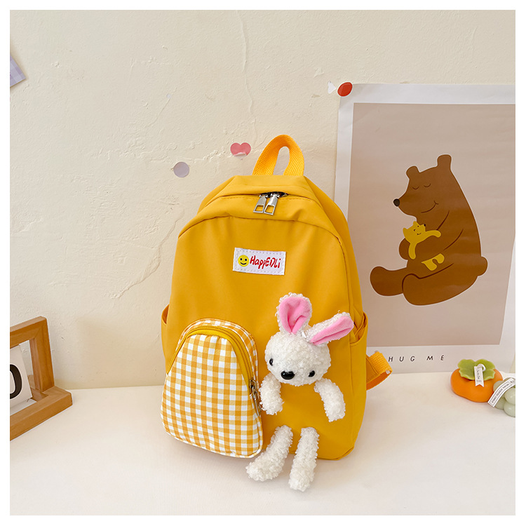 New Children's Backpack Cartoon Rabbit Schoolbag Large Capacity Cute Backpack Fashion School Bag Fashion Bag