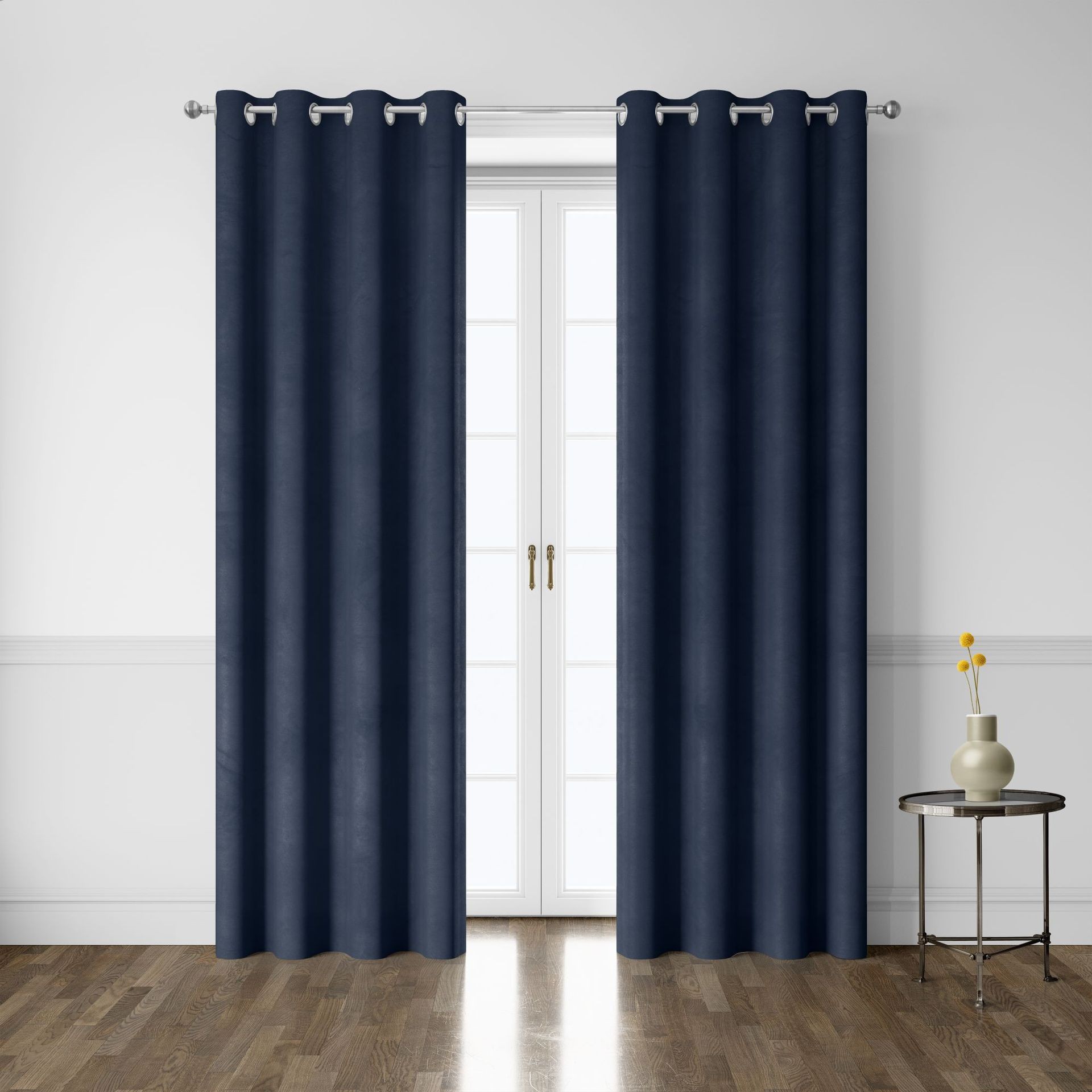 亚马逊跨境窗帘纯色双面无光遮光成品 外贸窗帘布高精密curtains