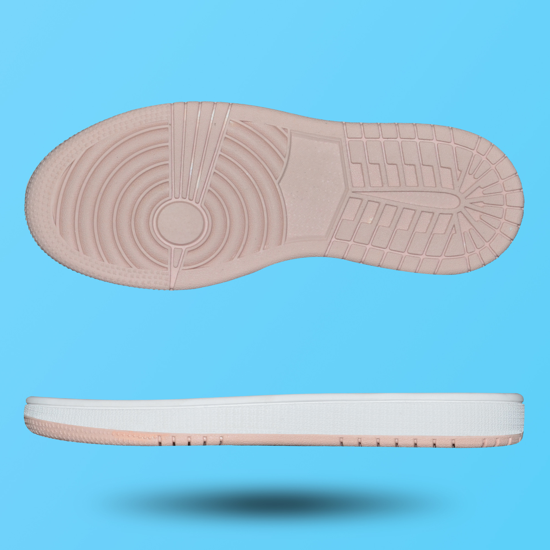aj运动休闲男女童款小白鞋滑板鞋橡胶鞋底 rubber sole 橡胶大底