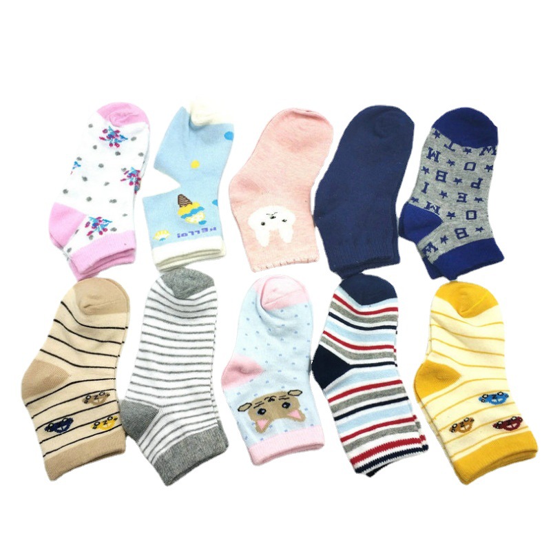 Children's Socks Children's Socks Autumn and Winter Boys and Girls Mid-Calf Children's Socks Cartoon Cotton Socks Independent Packaging Stall Cheap Socks Wholesale Factory