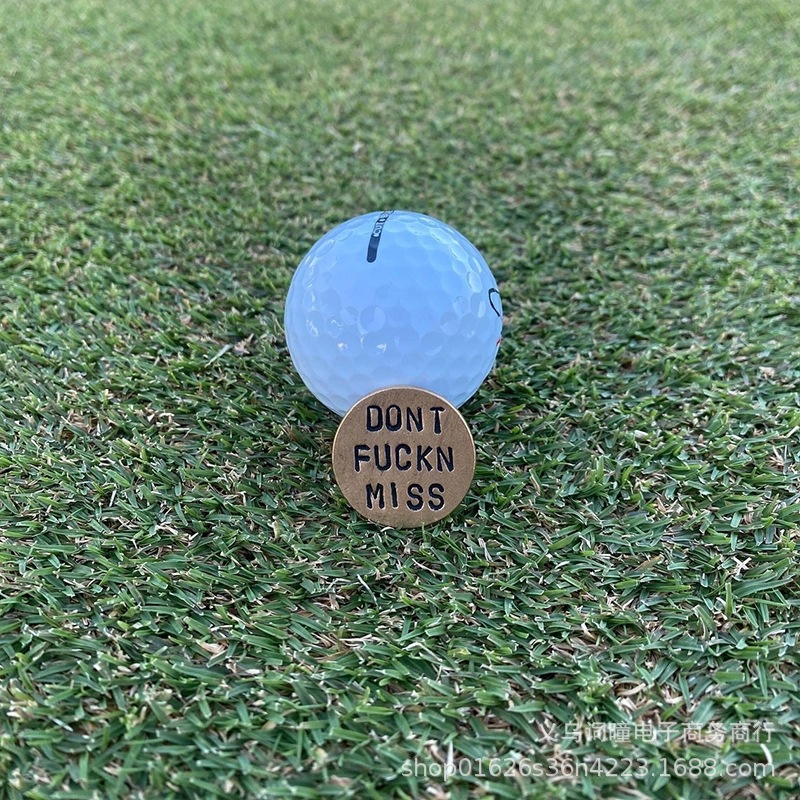 高尔夫标记器 成人随身携带高尔夫标记盘户外运动金属配件定位标