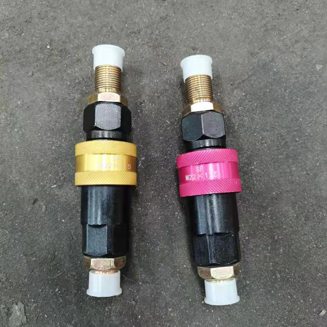 重汽挂车配件 半挂车气管接头 快速接头 螺旋管连接阀挂车自封阀