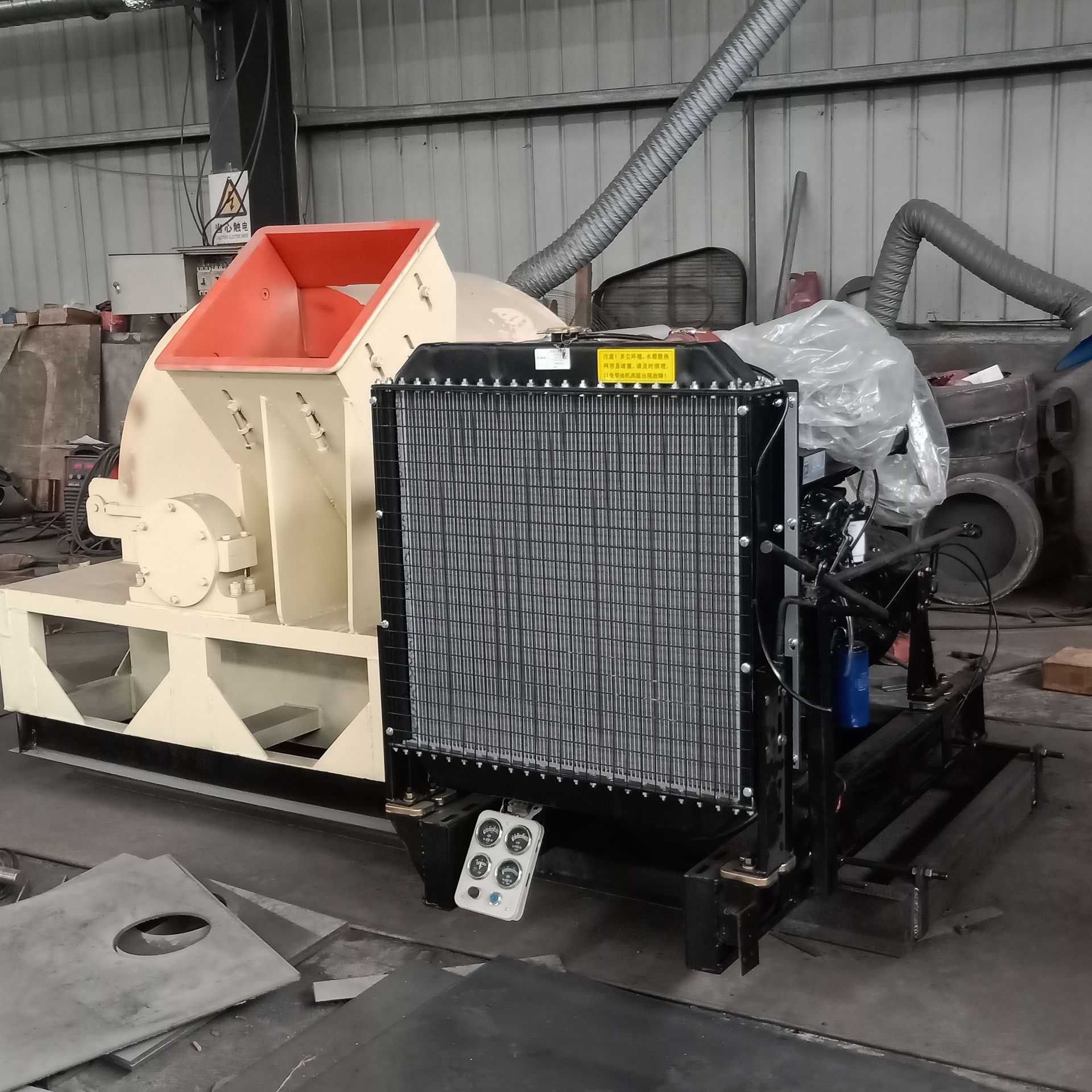 供应园林树枝粉碎机厂家 圆木杂木树干木屑机 木材下脚料破碎机