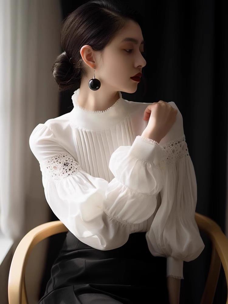 衬衫2024新款女春夏小衫时尚洋气欧货法式高级感独特别致白色上衣