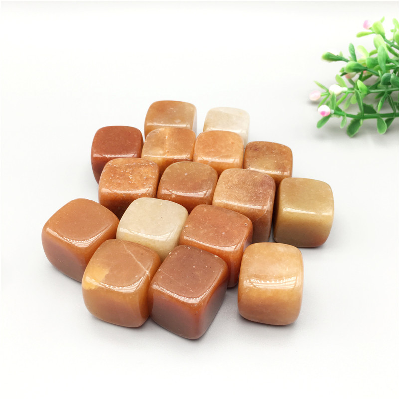 天然红东陵方块 碎石东陵玉原石打磨香薰石观赏造景石摆件批发