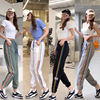 Quick-drying pants 2022 summer new pattern Rainbow Ankle banded pants Easy leisure time ventilation Borneol lady Ninth pants