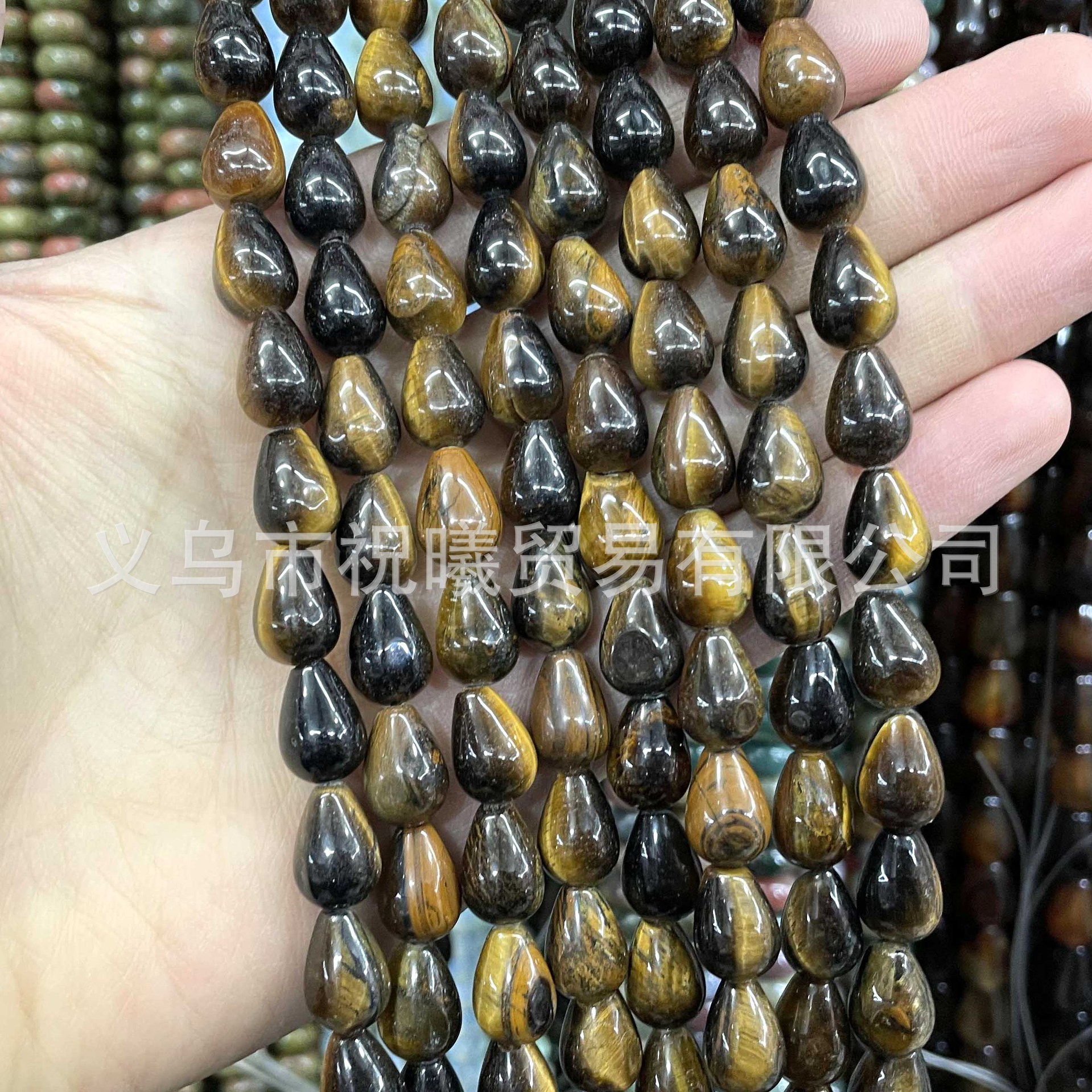 Natural Stone Water Drop Scattered Beads Crystal Agate Straight Hole Glossy Water Drop DIY Hairpin/Hair Accessories Accessories Semi-Finished Products Wholesale