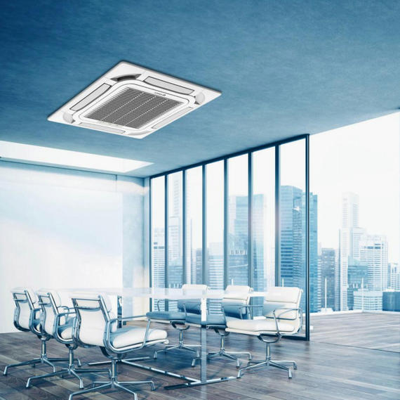 外贸出口格力商用天花机5匹单冷 冷暖380伏 四面出风天花机天井机