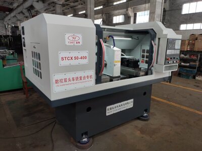 无锡益海skst 系列数控双头车床,数控双头车铣复合专机非标定制