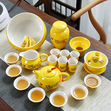 茶具套装家用整套 陶瓷功夫茶具一套 结婚茶壶盖碗茶杯茶道泡茶器