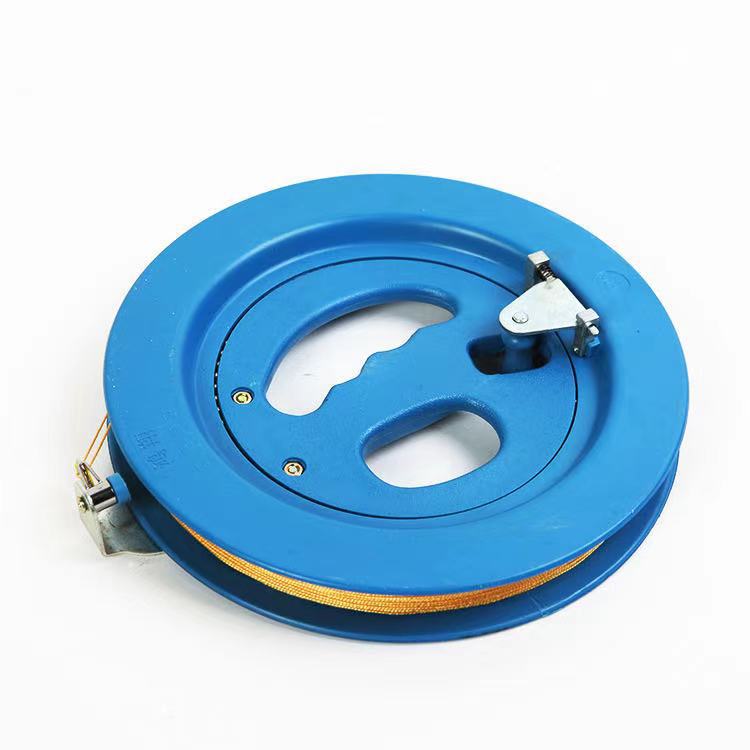 Weifang Kite Reel Self-Locking Wheel Tool ABS Plastic Hand Wheel Blue Bearing Kite Flying Reel Manufacturer