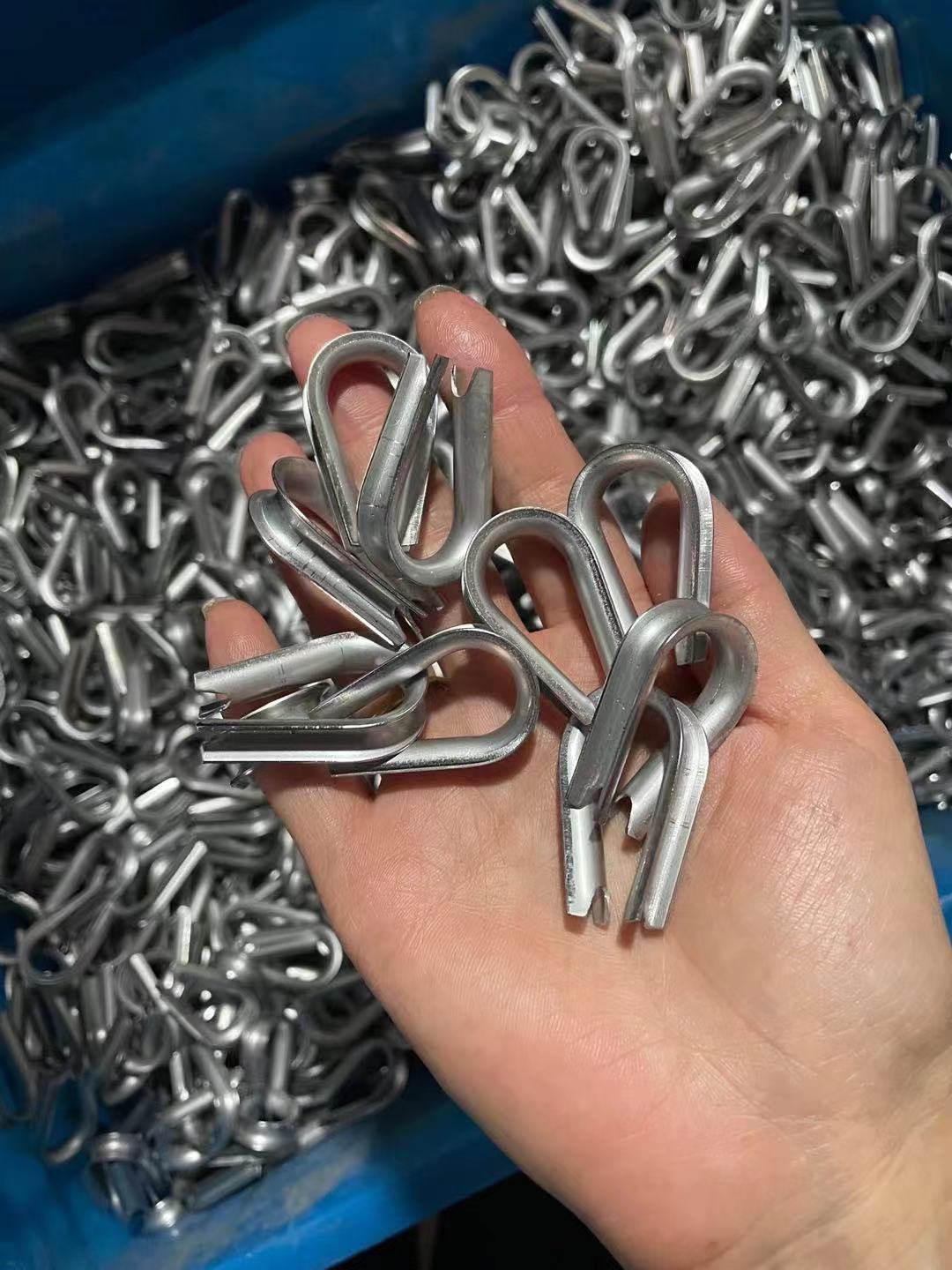 304不锈钢套环 鸡心环 钢丝绳保护套环 起重钢丝绳铸钢锁具