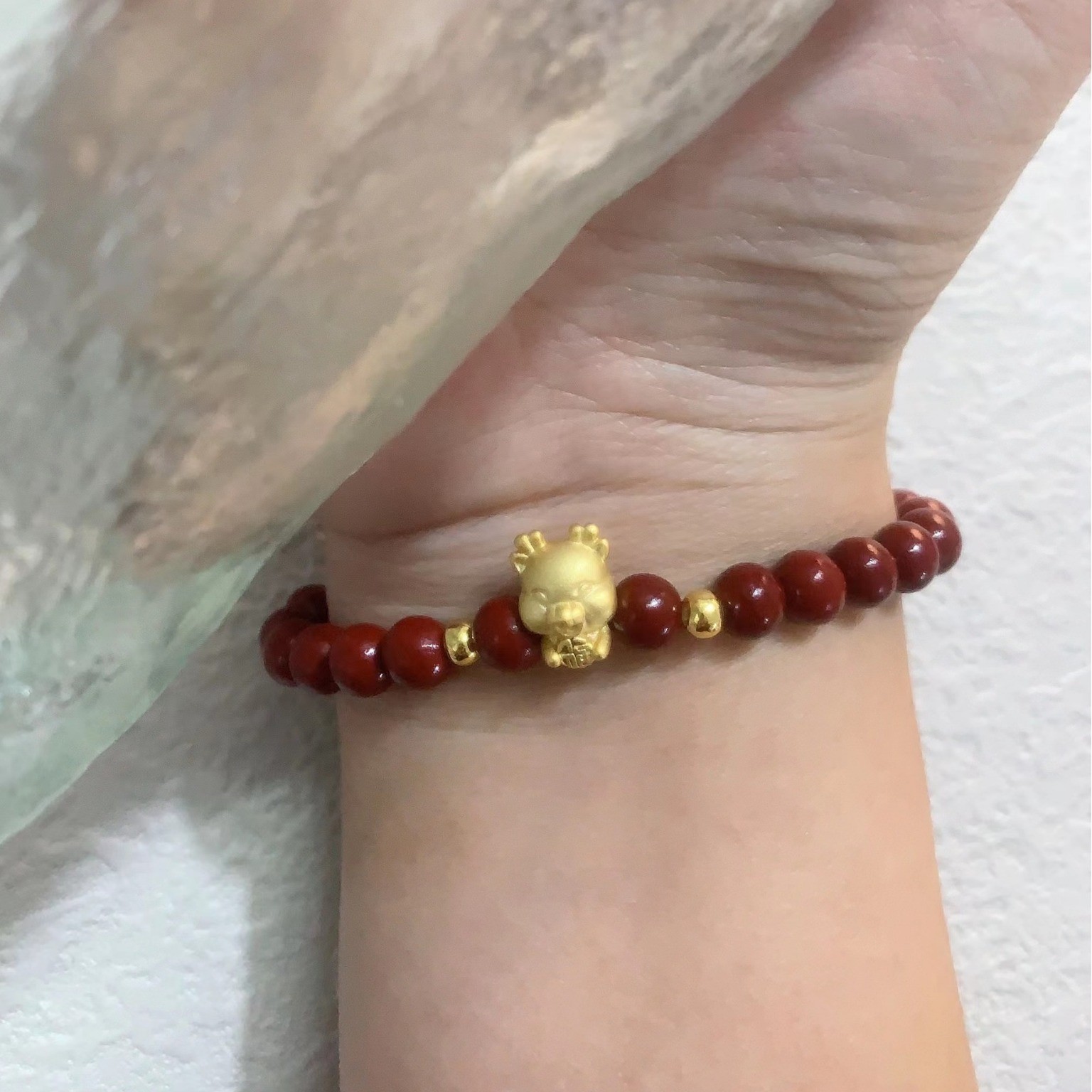 朱砂手串十二生肖本命年保平安男女款手链招财转运饰品礼物-阿里巴巴