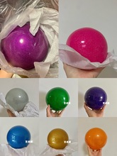 艺术体操球现货艺术体操珠光色小球15cm球pvc材质五色球