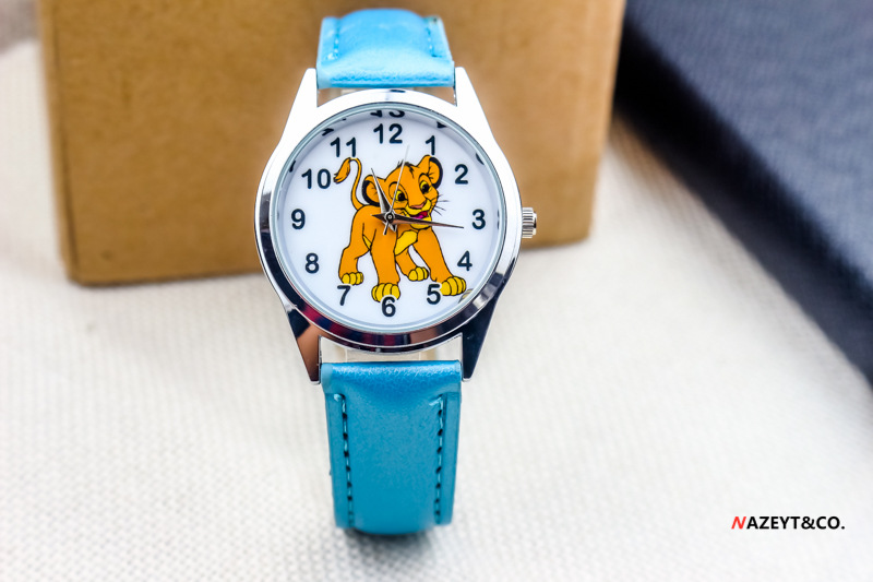 速卖通 ebay 热卖外贸儿童辛巴手表 中小学生卡通狮子动物石英表