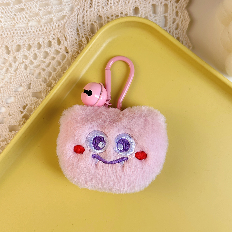 Cute Little Monster Cotton Filled Plush Hang Decorations Cartoon Dopamine Pendant Keychain Bag Doll One Piece Dropshipping