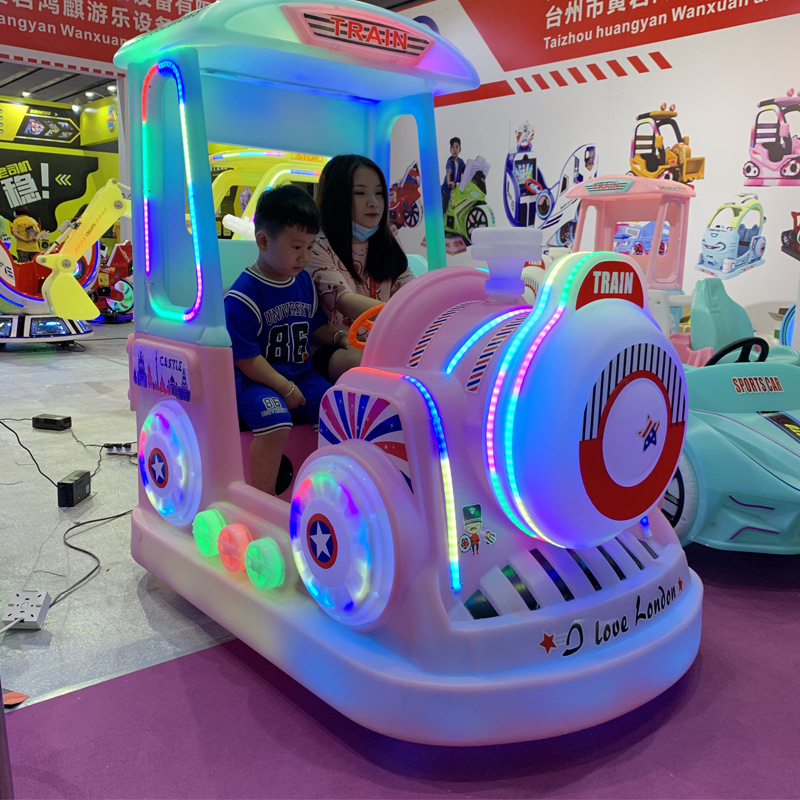 广场商场儿童电动游乐车设备游乐场玩具车2022新款双人摆摊碰碰车