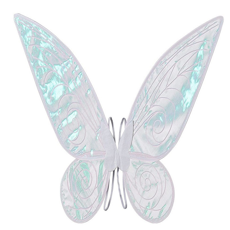 Wansheng Colorful Butterfly Wings Angel Fairy Wings Cross-Border New Product in Stock Children's Holiday Party Performance Props