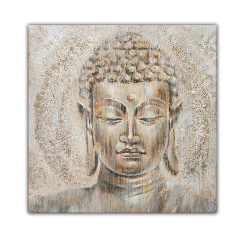 纯手绘佛像现代装饰挂画 酒店家居装饰画 装饰艺术抽象佛像挂画