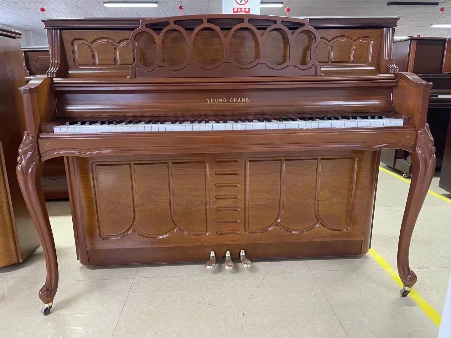 韩国进口二手钢琴英昌三益110原装立式儿童家用实木低价考级专业
