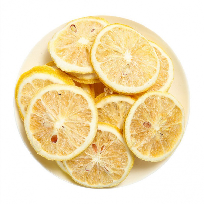 柠檬片果干泡水柠檬冻干即食干片精选柠檬干片新鲜花茶水果亚马逊
