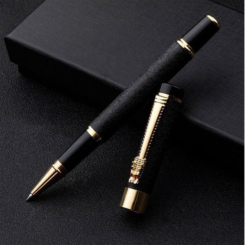 金属圆珠笔中性笔签字笔商务办公礼品黑笔高值学生刻字笔订作logo