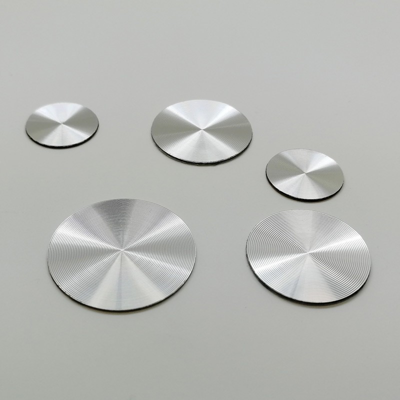 专业定制铝制CD纹贴片 CD纹开关按键按钮装饰片丝印冲压 CD纹标牌