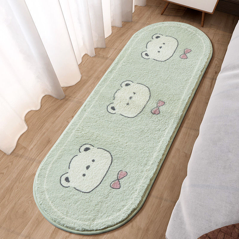 Simple Cartoon Household Machine Washable Cashmere Carpet Lovely Bedroom Bedside Blanket Girl Heart Fluff Living Room Coffee Table