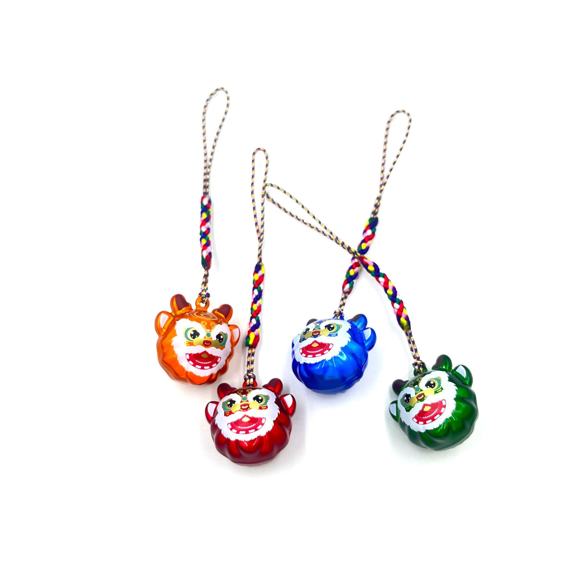 国潮醒狮生肖龙水音铃创意梦幻福龙挂饰开运diy水音铃铛挂件-阿里巴巴