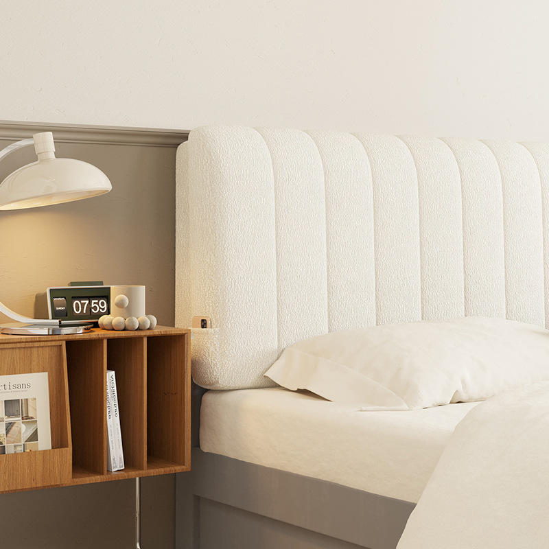btv4【】泰迪绒床靠背垫软包床头靠垫背板无床头套罩榻榻米-阿里巴巴