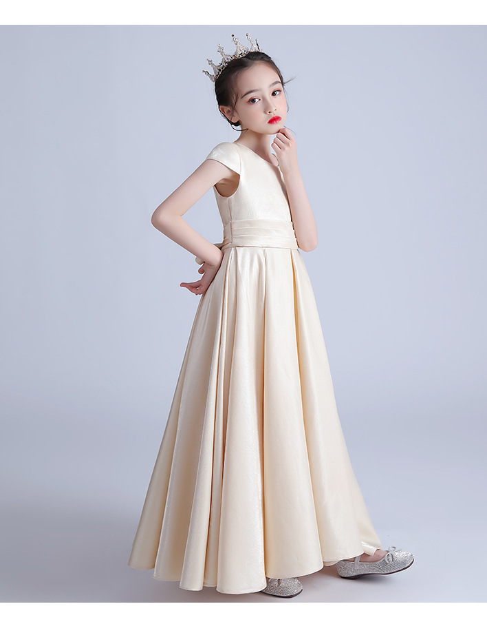 女大童小提琴钢琴演出服装晚礼服儿童生日宴会大合唱团指挥公主裙