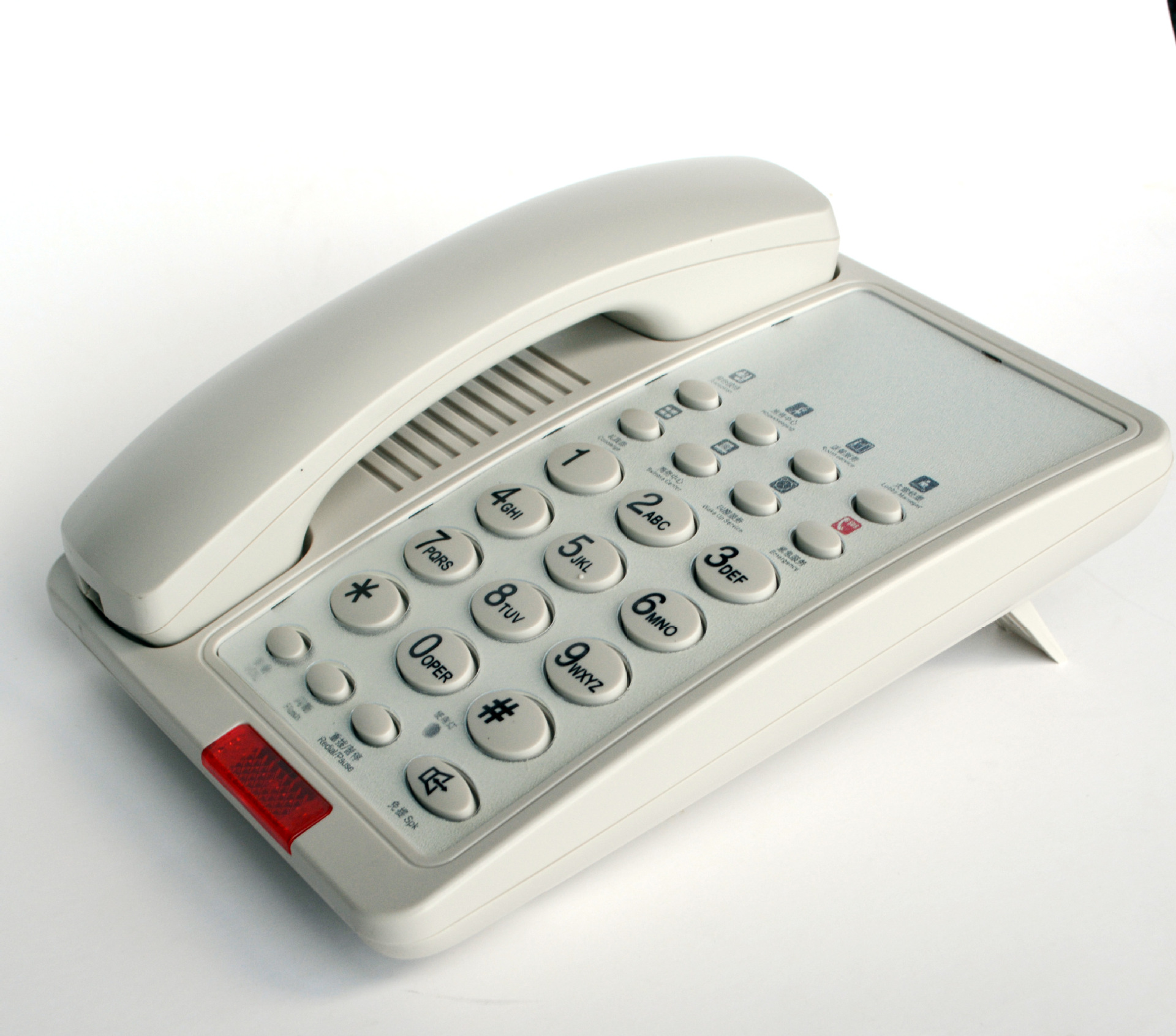 厂家批发酒店电话座机宾馆客房固定电话一键拨号可做logo