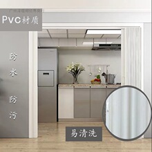 PVC折叠平移门商铺卫生间开通房间门款白白