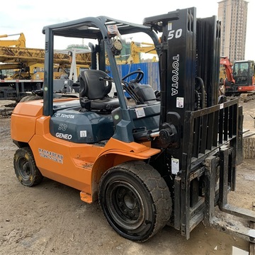 丰田5吨叉车出售 3门架带侧移器 五吨丰田 toyota 7fd50 价格便宜