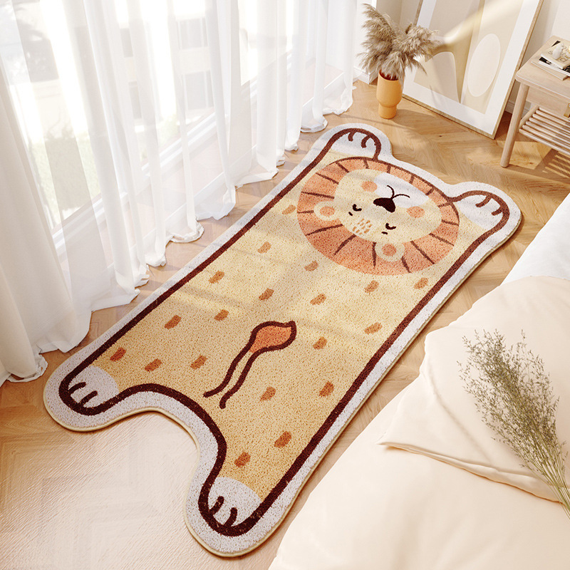 Bedroom Carpet Shiba Inu Children's Room Layout Blanket before Bed Master Bedroom Floor Mat Ins Girl Winter Bedside Blanket Thickened