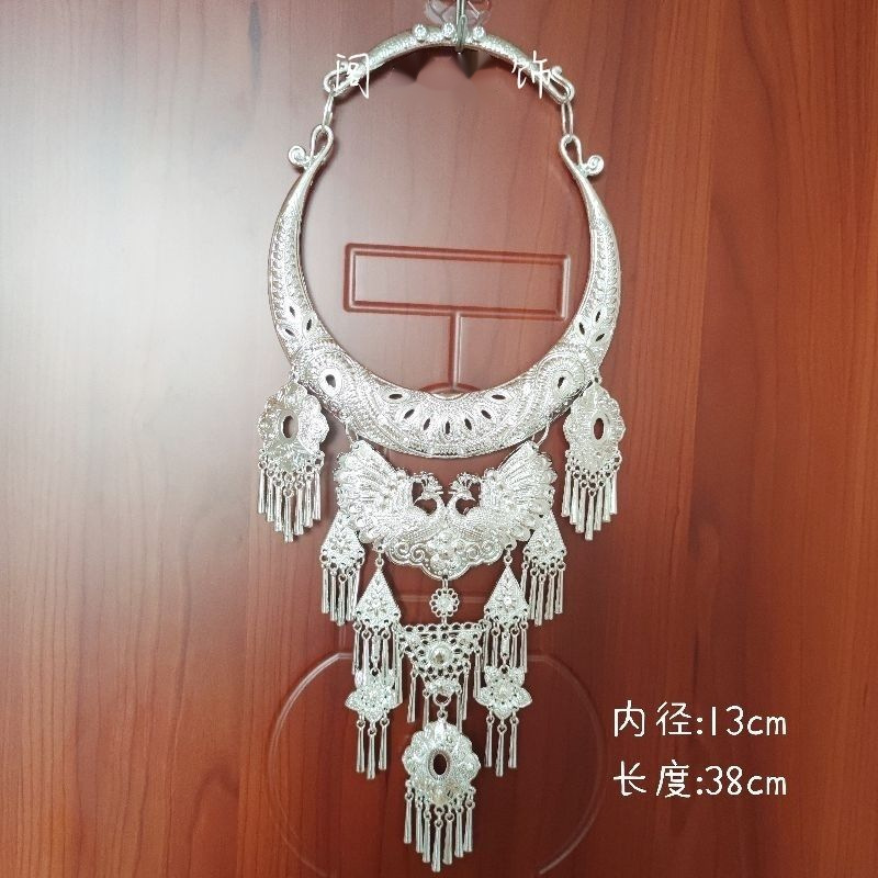 新款苗银项圈少数民族项链苗族侗族项圈表演服装配饰直播摄影项圈