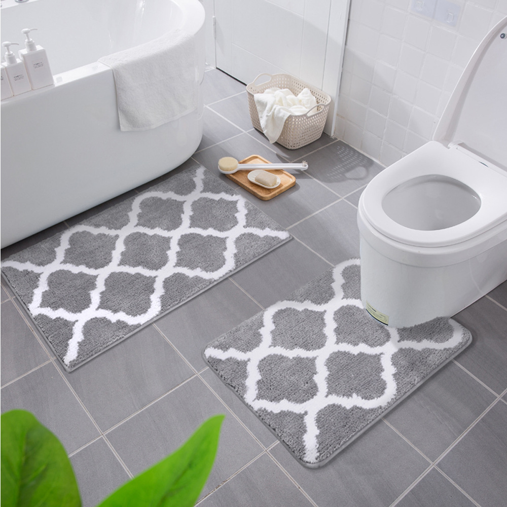 Bathroom Non-Slip Mat Bathroom Entrance Absorbent Floor Mat Domestic Toilet Door Mat Moroccan Ins Carpet