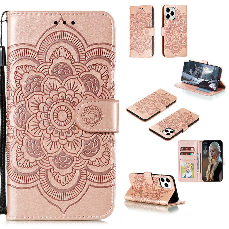 Suitable for Iphone 14 Phone Case Apple 13 Business Samsung S23 Protective Case Xiaomi Mandala Phone Leather Case