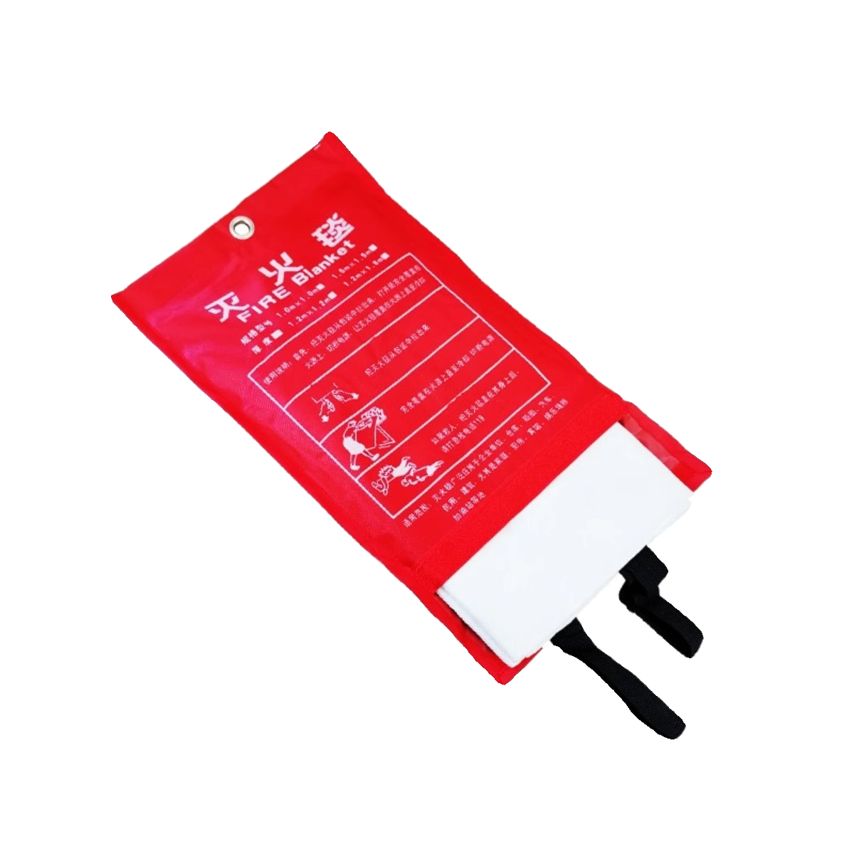 灭火毯1.5m玻璃纤维国标消防认证器材家用防火厨房逃生防火毯