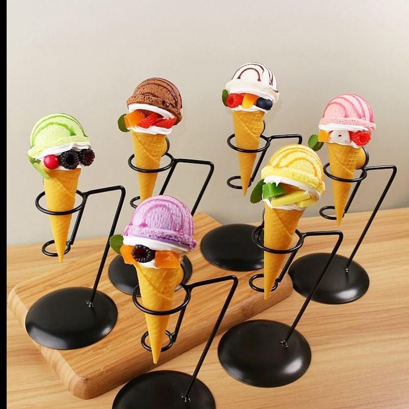 假雪糕道具冰激凌模型仿真展示商用冰淇淋摆件圣代蛋筒橱窗广告