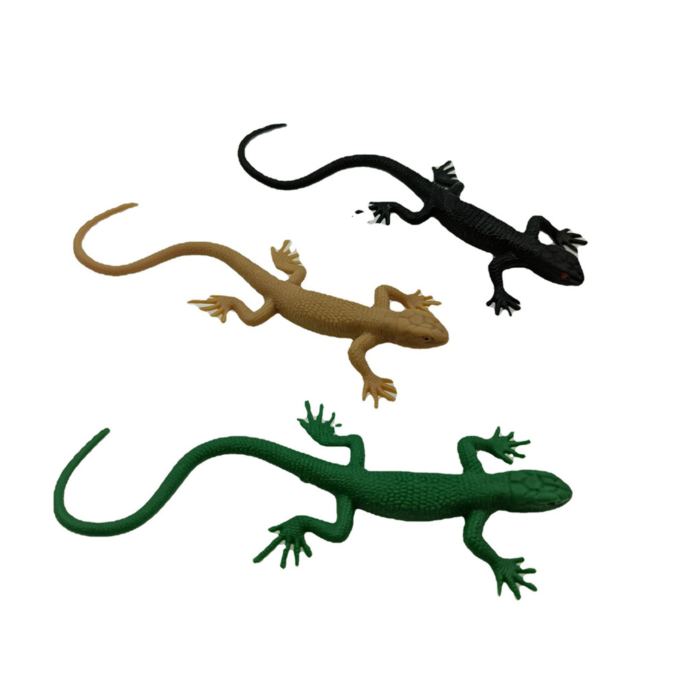 仿真蜥蜴壁虎 pvc吓一跳木盒动物科教模型 75*35mm 50*25mm