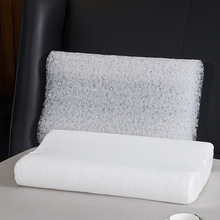 新款外贸跨境4D纤维6面透气空气枕 可水洗单人高枕颈椎枕硬枕批发
